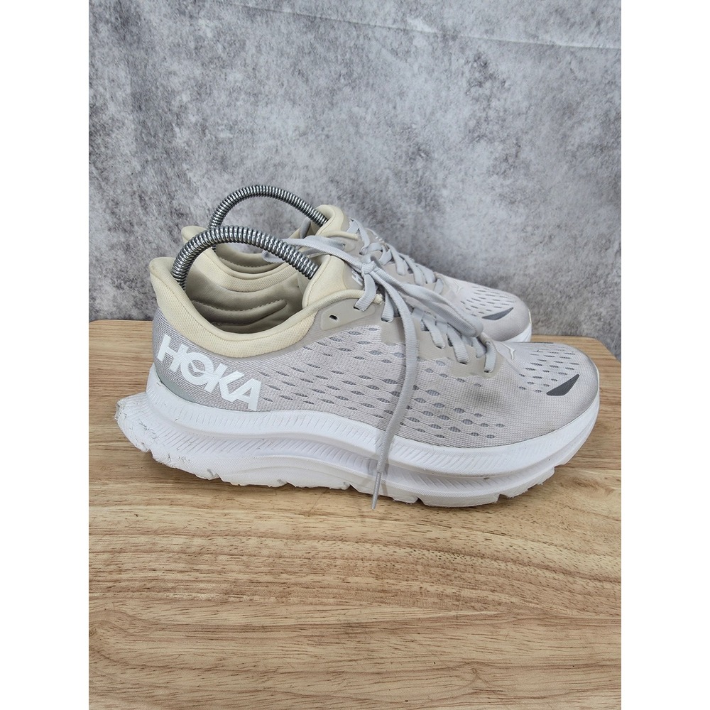 Hoka Kawana Running Shoes Womens 8B Nimbus Cloud White 1123164-NCIF